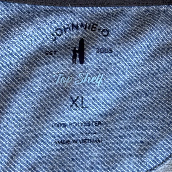 Johnnie-O Top Shelf Farber Gray‎ Performance 1/4 Zip Golf Pullover Mens Size XL - Picture 4 of 11